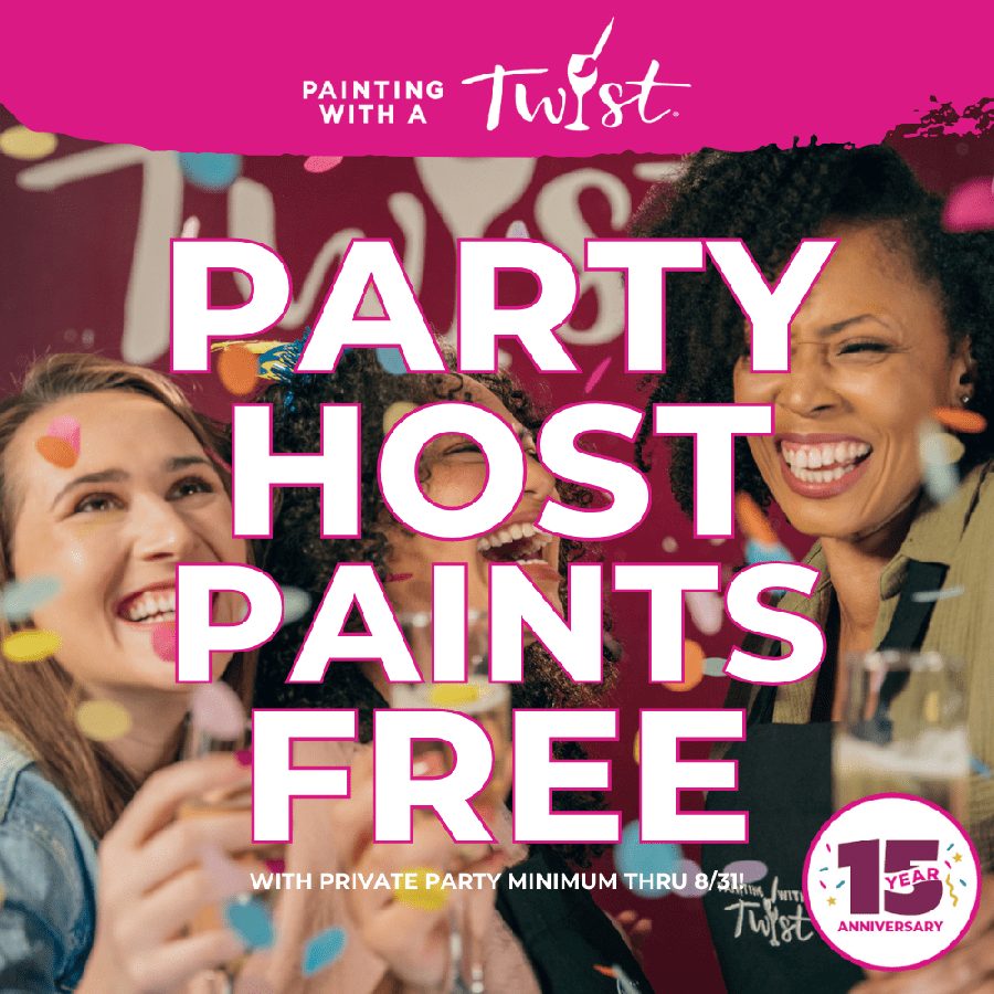 Painting with a Twist, the nation’s leading paint and sip franchise, is celebrating its 15th anniversary since it began franchising in 2009.